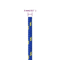 vidaXL Corda Nautica Blu 3 mm 250 m in Polipropilene