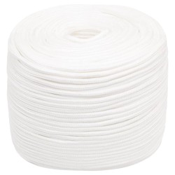 vidaXL Corda Nautica Completamente Bianca 10 mm 500 m in Polipropilene