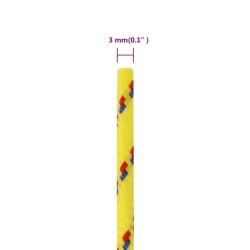 vidaXL Corda Nautica Gialla 3 mm 50 m in Polipropilene