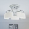 vidaXL Lampada Soffitto Paralumi Elissoidi Vetro 5 Lampadine E14 200 W