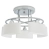 vidaXL Lampada Soffitto Paralumi Elissoidi Vetro 5 Lampadine E14 200 W