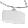 vidaXL Lampada Soffitto Paralumi Elissoidi Vetro 5 Lampadine E14 200 W