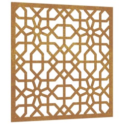 vidaXL Decorazione Muro da Giardino 55x55 cm Moresco Acciaio Corten