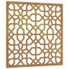 vidaXL Decorazione Muro da Giardino 55x55 cm Moresco Acciaio Corten