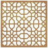 vidaXL Decorazione Muro da Giardino 55x55 cm Moresco Acciaio Corten