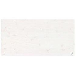 vidaXL Piano Scrivania Bianco 100x60x2,5 cm in Legno Massello di Pino