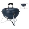 ProGarden Griglia a Sfera per Barbecue 37 cm Blu Scuro