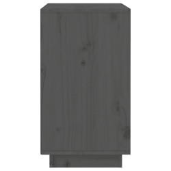 vidaXL Portabottiglie Grigio 55,5x34x61 cm in Legno Massello di Pino