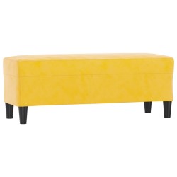 vidaXL Panca giallo 100x35x41 cm in Velluto