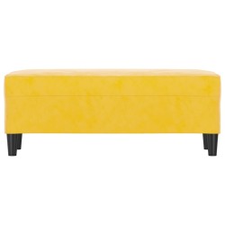 vidaXL Panca giallo 100x35x41 cm in Velluto