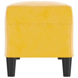 vidaXL Panca giallo 100x35x41 cm in Velluto