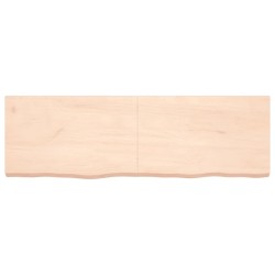 vidaXL Piano Bagno 160x50x6 cm in Legno Massello Non Trattato