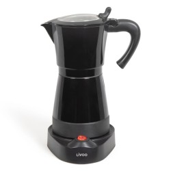 Livoo Caffettiera Elettrica Mokka 0,3 L 480 W Nera