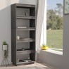 vidaXL Libreria/Divisorio Grigio 60x35x167cm in Legno Massello di Pino