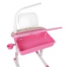 Vipack Scrivania per Bambini Comfortline 301 con Sedia Rosa e Bianca