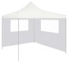 vidaXL Parete con Finestre per Gazebo 4x2 m Bianca