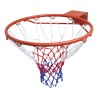 vidaXL Set Canestro da Basket con Rete Arancione 45 cm