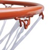 vidaXL Set Canestro da Basket con Rete Arancione 45 cm