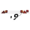 vidaXL Luce Rimorchio Rosso 115x7x14 cm 12V Lampadina Classica