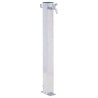 vidaXL Colonna d'Acqua da Giardino 40 cm Acciaio Inox Quadrato