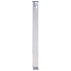 vidaXL Colonna d'Acqua da Giardino 40 cm Acciaio Inox Quadrato