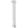 vidaXL Colonna d'Acqua da Giardino 40 cm Acciaio Inox Quadrato