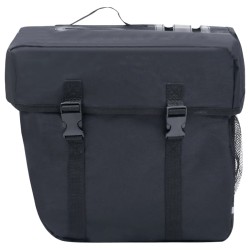 vidaXL Borsa Doppia Bicicletta Impermeabile per Portapacchi 35 L Nero