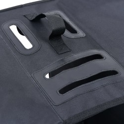 vidaXL Borsa Doppia Bicicletta Impermeabile per Portapacchi 35 L Nero