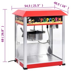 vidaXL Macchina per Popcorn con Pentola in Teflon 1400 W