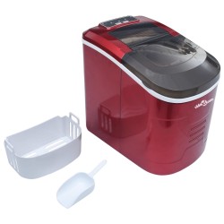 vidaXL Macchina per il Ghiaccio Rossa 2,4 L 15 kg / 24 h