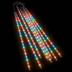 vidaXL Luci Meteoriche 8 pz 50 cm Colorate 288 LED Interni Esterni