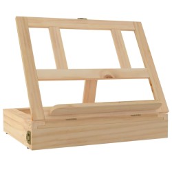 vidaXL Cavalletto Tavolo Cassetto 33,5x25,5x7 cm Legno Massello Pino