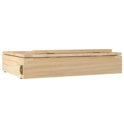 vidaXL Cavalletto Tavolo Cassetto 33,5x25,5x7 cm Legno Massello Pino