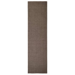 vidaXL Tappeto in Sisal per Tiragraffi Marrone 80x300 cm