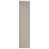 vidaXL Tappeto in Sisal per Tiragraffi Sabbia 80x350 cm