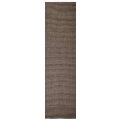 vidaXL Tappeto in Sisal per Tiragraffi Marrone 66x250 cm