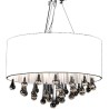 vidaXL Lampadario con 85 Cristalli Bianco