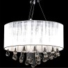 vidaXL Lampadario con 85 Cristalli Bianco