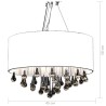 vidaXL Lampadario con 85 Cristalli Bianco