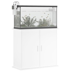 vidaXL Supporto per Acquario Bianco 81x36x73 cm in Legno ingegnerizzato