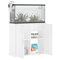 vidaXL Supporto per Acquario Bianco 81x36x73 cm in Legno ingegnerizzato