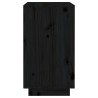 vidaXL Portabottiglie Nero 55,5x34x61 cm in Legno Massello di Pino