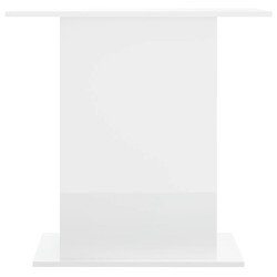 vidaXL Supporto Acquario 36x75x72,5 cm Legno ingegnerizzato Bianco Lucido