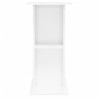 vidaXL Supporto Acquario 36x75x72,5 cm Legno ingegnerizzato Bianco Lucido