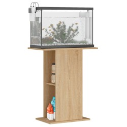 vidaXL Supporto per Acquario 60,5x36x72,5 cm Multistrato Rovere Sonoma