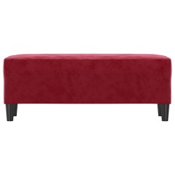 vidaXL Panca Rosso Vino 100x35x41 cm in Velluto