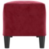 vidaXL Panca Rosso Vino 100x35x41 cm in Velluto