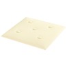 Pannelli Murali 12 pz Crema 30x30 cm Similpelle 1,08 m²