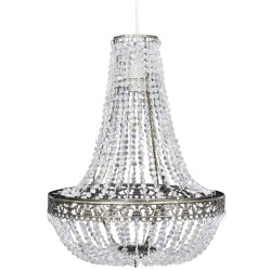 vidaXL Lampadario da Soffitto in Cristallo 36,5 x 46 cm 