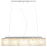 vidaXL Lampadario con Perle di Cristallo Argento 104 cm E14 